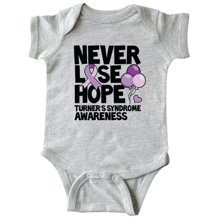 

Inktastic Turners Syndrome Awareness Never Lose Hope Gift Baby Boy or Baby Girl Bodysuit