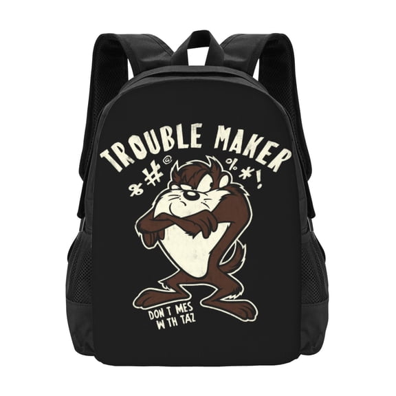 Looney Tunes Tasmanian Devil Taz Backpack Fashion Travel Backpack Laptop Backpack 16ch Simple And Large Capacity