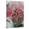 thumbnail image 2 of "Wool Flowers 2" Painting Print on Wrapped Canvas, 2 of 7