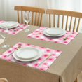 thumbnail image 3 of Pioneer Flower Floral Print Pattern Summer Placemats Table Placemats Set Of 4-Linen Kitchen Washable Placemats Table Mats 12x18 Inch Non-Slip Heat Resistant, 3 of 6