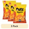 (3 pack) Utz Barbeque Ripples Potato Chips, Gluten-Free, 2.75 oz Bag