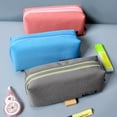 thumbnail image 5 of Student Stationery Pouch Bag Office Storage Organizer Coin Pouch Cosmetic Bagpink, 5 of 5