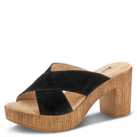 

Spring Step Women s Blanchar Slide Sandal Black Suede EU 42 / US 10.5-11