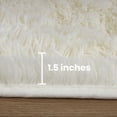 thumbnail image 4 of Ameha Shaggy Rug 2x3ft Non-Slip Fluffy Soft Faux Floor Carpets Rectangle for Bedroom Livingroom Decor White, 4 of 8
