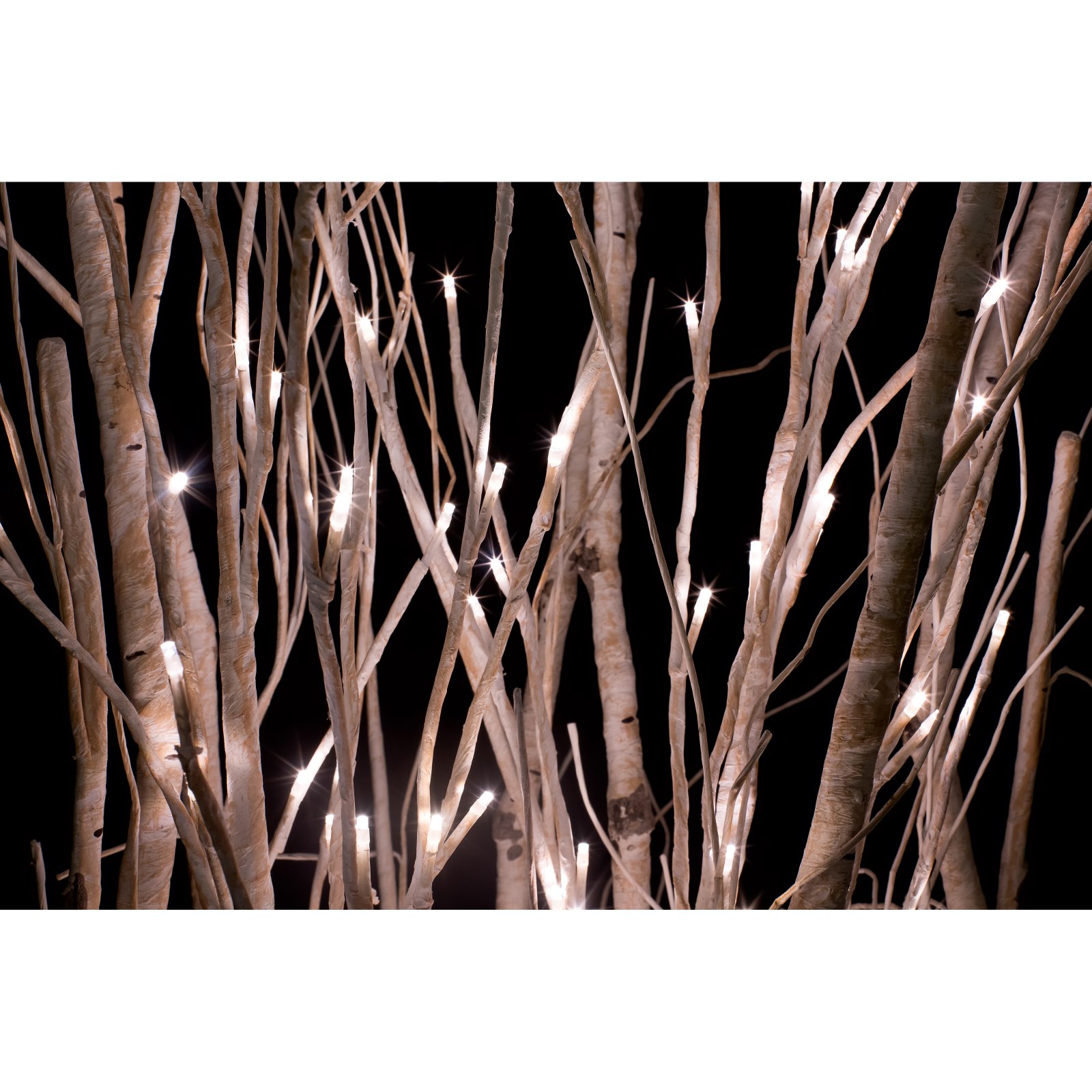 Arbre Lumineux Bouleau Artificiel 60 Cm – 24 LED Blanc Chaud – Minuteur 6h/18h – Alimentation Piles/USB – Décoration Intérieur - 5