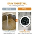 thumbnail image 4 of Garbage Disposal Splash Guard, 2 Pack Upgraded EPDM Rubber for InSinkErator Evolution Series 3 3/8" QCB-AM Sink Baffle Drain Cover Removable Quiet Collar EPDM Strainer Insert Parts, 4 of 8