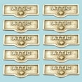 thumbnail image 2 of 10 Switch Plate Tags ATTIC Name Signs Labels Lacquered Brass Traditional Engraved Wall Light Switch Cover Labels | Renovators Supply, 2 of 2