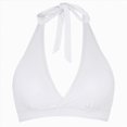 thumbnail image 6 of mgoYE Swim Tops Women Women Halter Bikini Top Only Padded Swimsuits Tops Vintage Bathing Suit Top No Bottom(White,M), 6 of 9