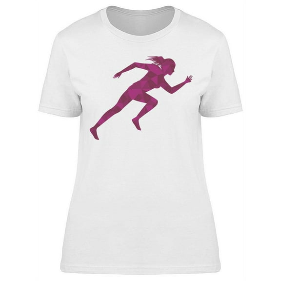 Athletic Woman Running T-Shirt Women -Image by Shutterstock, Female Large