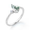 thumbnail image 6 of Kite-Cut Natural Moss Agate & Lab-Created Moissanite Solitaire Engagement Ring in 925 Sterling Silver – Unique, Elegant, and Timeless Jewelry for Women, 6 of 6
