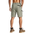 thumbnail image 5 of OIOLOYJM Mens Golf Shorts Elastic Waistband Business Work Relaxed Fit Casual Outdoor Gym Joggers Classic Hiking Sweat Shorts with Multi Pockets Mint Green M, 5 of 6