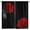 Red-2, variant on Red Rose Blackout Curtains, Romantic Flower Decoration Drapes Bedroom Living Room Kitchen Rod Pocket Window Treatment 2 Panel Set Total Size 84" W X 84" L Inch