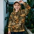 thumbnail image 2 of Uorisanigo Girls Half Zip Collar Sweatshirts Loose Long Sleeve Pullover Crop Tops Oversized Camouflage Hunting Print Athletic Sweaters Pullover Jackets for Vacation Shopping Exercise Wear, 2 of 7