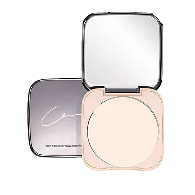 Soft Focus Makeup Setting Powder Cake Natural Clear Dry Makeup Up Makeup Setting Non Drying Long Lasting Purple Powder Cake