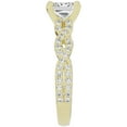 thumbnail image 3 of Unique Moments 2 ct Lab Grown Princess Diamond Infinity Solitaire Engagement Ring 10K Yellow Gold, 3 of 6