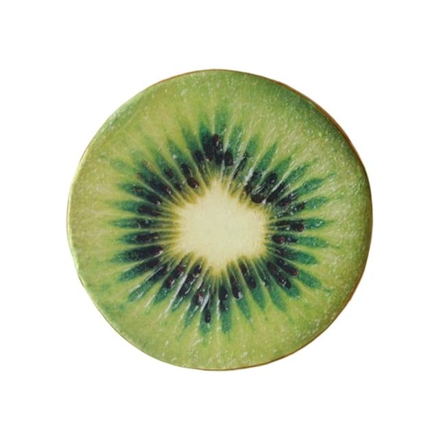 Coussin Rond en Forme de Tranche de Fruit, Coussin de Sol Rembourré en Éponge pour la Maison et le Confort en Camping