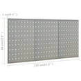 thumbnail image 2 of vidaXL Wall-mounted Peg Boards 3 pcs 15.7"x22.8" Steel, 2 of 7
