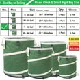 thumbnail image 3 of 32-Gallon Collapsible Trash Can (19x25 in) Hard-Shell Bottom Yard Garden Bag for Yard Waste,Debris bag,Pop-Up Recycling Bin,RV Camping Waste Bin,Laundry Hamper,Lawn Grass,Leaf Bag,Sods,Weeds Barrel, 3 of 6