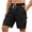 Black, variant on Xunlbb Mens Shorts Clearance Cargo Shorts for Men, Mens Casual Fashion Solid Drawstring Elastic Waist Multiple Pockets Shorts, M-3XL