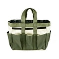 thumbnail image 2 of QAZbgdl Large Gardening Tool Organizer Tote Bag with 8 Pockets | Oxford Cloth Storage for Hand Tools & Gloves | 15.35x9.45x5.12in Green Garden Yard Tool Bag, 1 Pack, 2 of 6