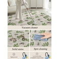 thumbnail image 5 of Gray Green Area Rug for Bedroom 2.7x5 Ft Eucalyptus Leaves Linen Background Super Soft fuzzy Throw Rug Non-Slip Fluffy Plush Indoor Floor Carpet for Living Room Nursery Home Decor, 5 of 8
