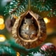 thumbnail image 1 of Christmas Animalss Ornaments Owls Raccoons Christmas Decorations Christmas Tree Pendants 2D Flat Printing Acrylic Small Pendants, 1 of 5