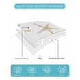 thumbnail image 5 of Quilts Full Size Bedding Set, Coastal Starfish Lightweight Quilted Comforter, Summer Beach Nautical Ocean Sea Soft Reversible Bedspread Coverlet with Pillow Covers for All Season, 78" x 90", 5 of 7
