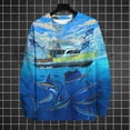 thumbnail image 2 of Suéter de cuello redondo de invierno para hombre, jersey con estampado 3D de océano, suéter de moda urbana, patrón de estilo cómic, camisetas deportivas informales cálidas, 2 of 5