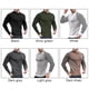 thumbnail image 5 of Ropa de hombre Otoño Invierno moda suéteres finos para hombre Casual cuello redondo sólido cálido Slim Fit camisa de punto jersey para hombre, 5 of 5