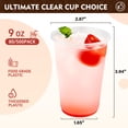 thumbnail image 2 of Vasos desechables de plástico YEEHAW 270 ml, paquete de 2000, transparentes, 2 of 8