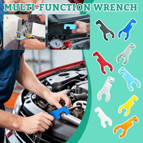 Adjustable Propane Wrench - PVC Camping Tools Black Outdoor Gear Tent Stakes Pegs Hiking Equipment Backpacking Accessories Travel Camping Black, 1Pcs, 4x1.7"