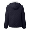 thumbnail image 5 of Plus Size Winter Coat For Women Hooded Lined Jacket Warm Thickened Outwear Windproof Cold Weather With Pockets Women Casual Dress Sweater Long Sleeve Hoodie Womens Long Hooded Sweatshirt, 5 of 5