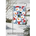 thumbnail image 4 of Toland Home Garden Snowman Selfie Snow Winter Flag Double Sided 12x18 Inch, 4 of 5