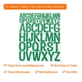thumbnail image 3 of 624 Pieces Vinyl Letter Stickers, 12 Sheets 2 Inch Dark Green Artistic Font Self-Adhesive Cute Alphabet Stickers, 3 of 5