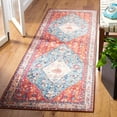 thumbnail image 2 of SAFAVIEH Tucson Otis Traditional Machine Washable Runner Rug, Beige/Blue, 2'6" x 20', 2 of 9