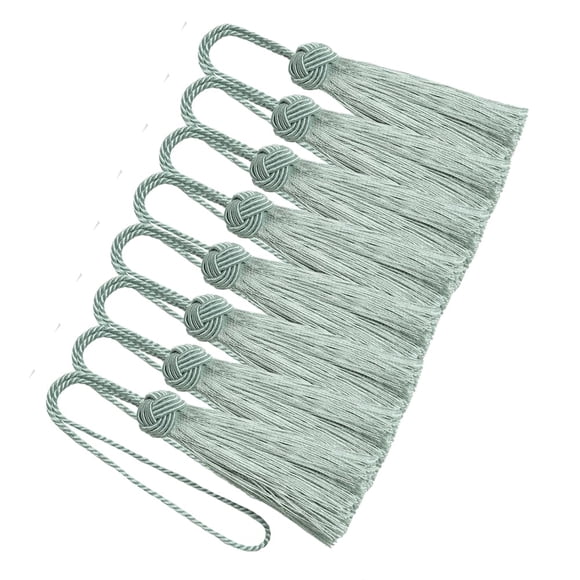 Set de Borlas Coloridas BEL AVENIR 8 Pzas Azul Claro 27 cm