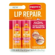 O'Keeffe's Lip Repair Lip Balm with Cherry & Vitamin E Oil, Stick, Twin Pack