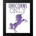 thumbnail image 2 of Kimberly, Allen 12x14 Black Modern Framed Museum Art Print Titled - Unicorns Only A, 2 of 5