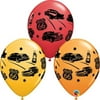 Qualatex 78367 11 in. Classic Cars on Route 66 Latex Balloon