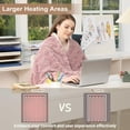 thumbnail image 6 of COZONY 62" x 84" Electric Blanket, Twin Electric Heating Blanket, 240GSM Jacquard Long Plush Sherpa & 210GSM Sherpa, 10 Heating Levels, 10 Time Settings, Machine Washable, ETL, Pink, 6 of 10