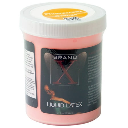 Brand X Liquid Latex - 8 oz Fluorescent Orange - Walmart.com Brand X Liquid Latex - 8 oz Fluorescent Orange - Walmart.com