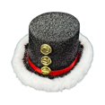 thumbnail image 3 of yuksok Christmas Top Hat Decor Headgear for Festive Fancy Dress Stage Performance Party black, 3 of 8