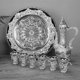 thumbnail image 2 of Webware Weecup 8 PCS Estilo Vintage Decantador De Vino Conjunto De Vino Con Tazas Y Bandeja De Plata Plata Magideal Webware Weecup, 2 of 7