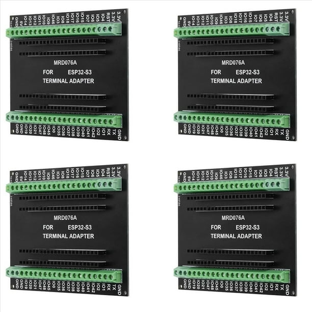 4X Placa de Expansión ESP32-S3 GPIO 1 en 2 Placa de Expansión Placa de Expansión de Doble Capa con Placa de Desarrollo N8R2/N16R8 B