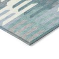 thumbnail image 3 of Addison Rugs Chantille Indoor/Outdoor Transitional Geometric Teal Machine Washable Rectangle Rug, 5' x 7'6", 3 of 8