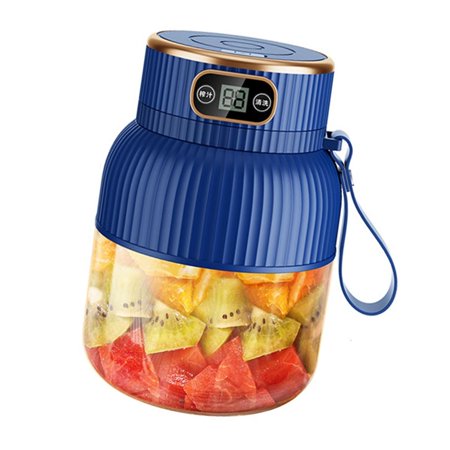 600ml Smoothie Blenders Portable USB Rechargeable Juicer with High Speed Motor Mixing Cup for Protein Shakes and Juices