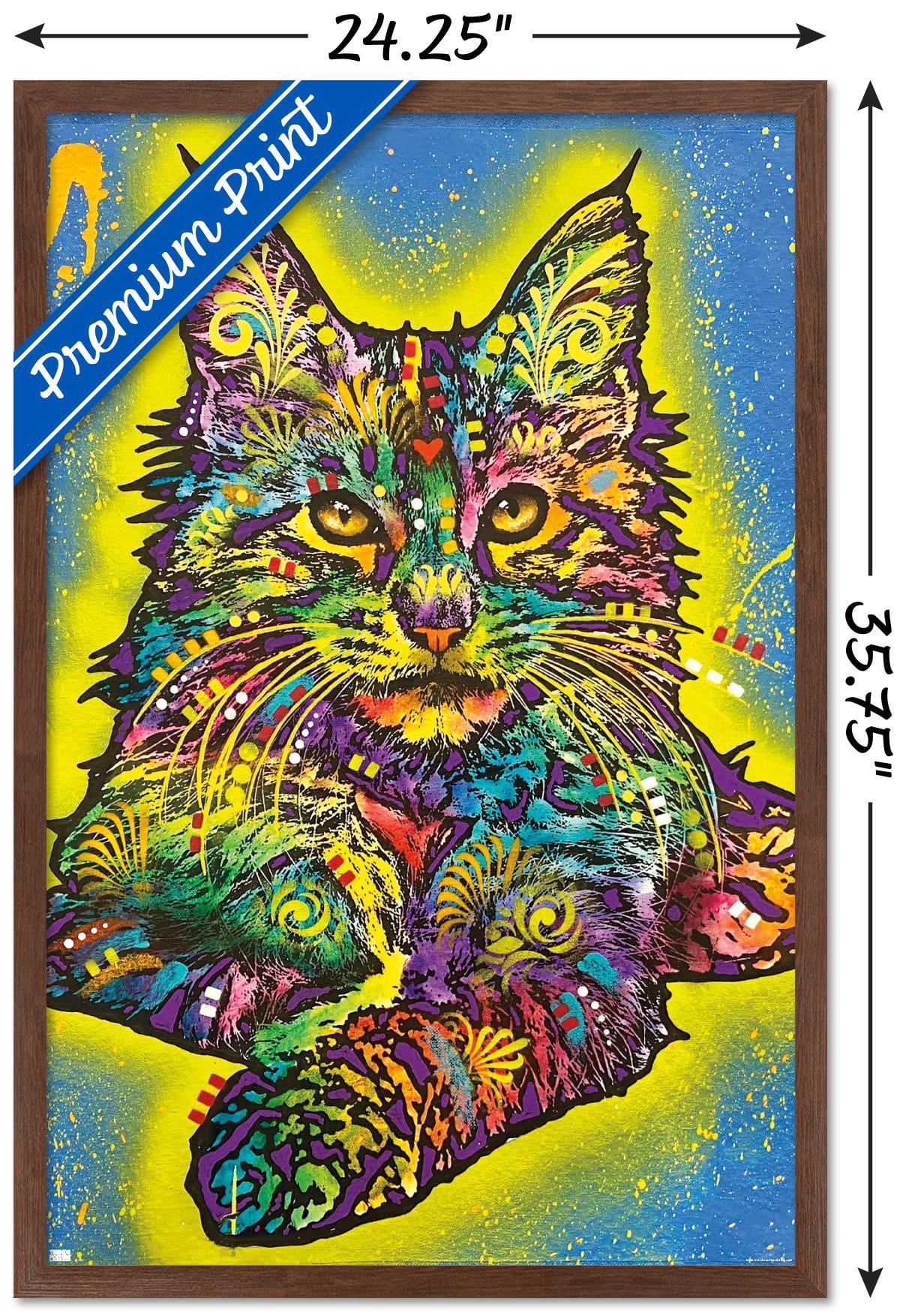 Dean Russo - Maine Coon 2 Wall Poster, 22.375" x 34" Framed