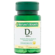 Nature's Bounty® Vitamin D3 10 mcg (400 IU), 100 Tablets