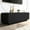 Black, variant on HIUU 58 inch Black TV Stand with Storage,Modern Media Console With Unique Spiral Wave Design,Wood TV Stand With 2 Storage Cabinet And 2 Drawers,Unique TV Stand For Living Room, Bedroom