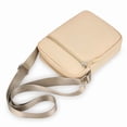 thumbnail image 1 of Typpkmm Women Mini Crossbody Bag, Black Faux Leather Shoulder Purse, Zip Closure Handbag for Daily Errands, Khaki B, 1 of 7